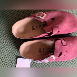 Papillio by Birkenstock Platform Boston Clogs Size 41 color Zinfandel NWOT